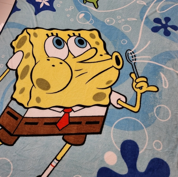 Nickolodeon SpongeBob SquarePants Sheldon J. Plankton Double Sided Twin Size - Picture 7 of 10